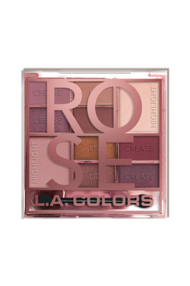 LA Colors CES136x Color Block Eyeshadow Rose - 3pc
